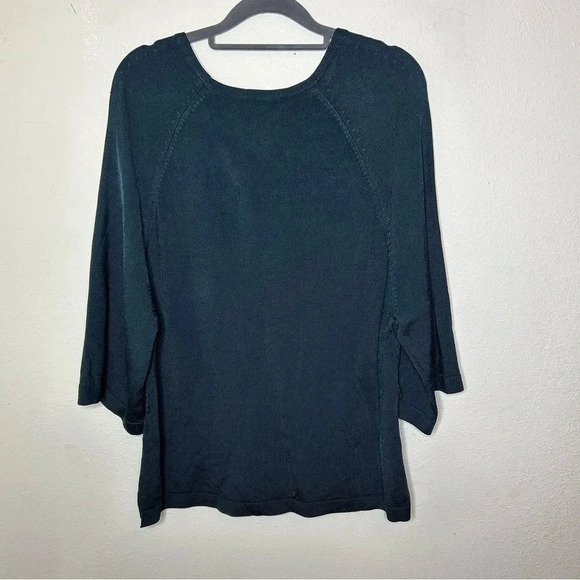 Jones New York Deep Green Rayon Blend Top Size Large - Picture 4 of 5